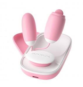 MizzZee - Magic Box Tongue Licking Vibrating Egg (Chargeable - Pink)